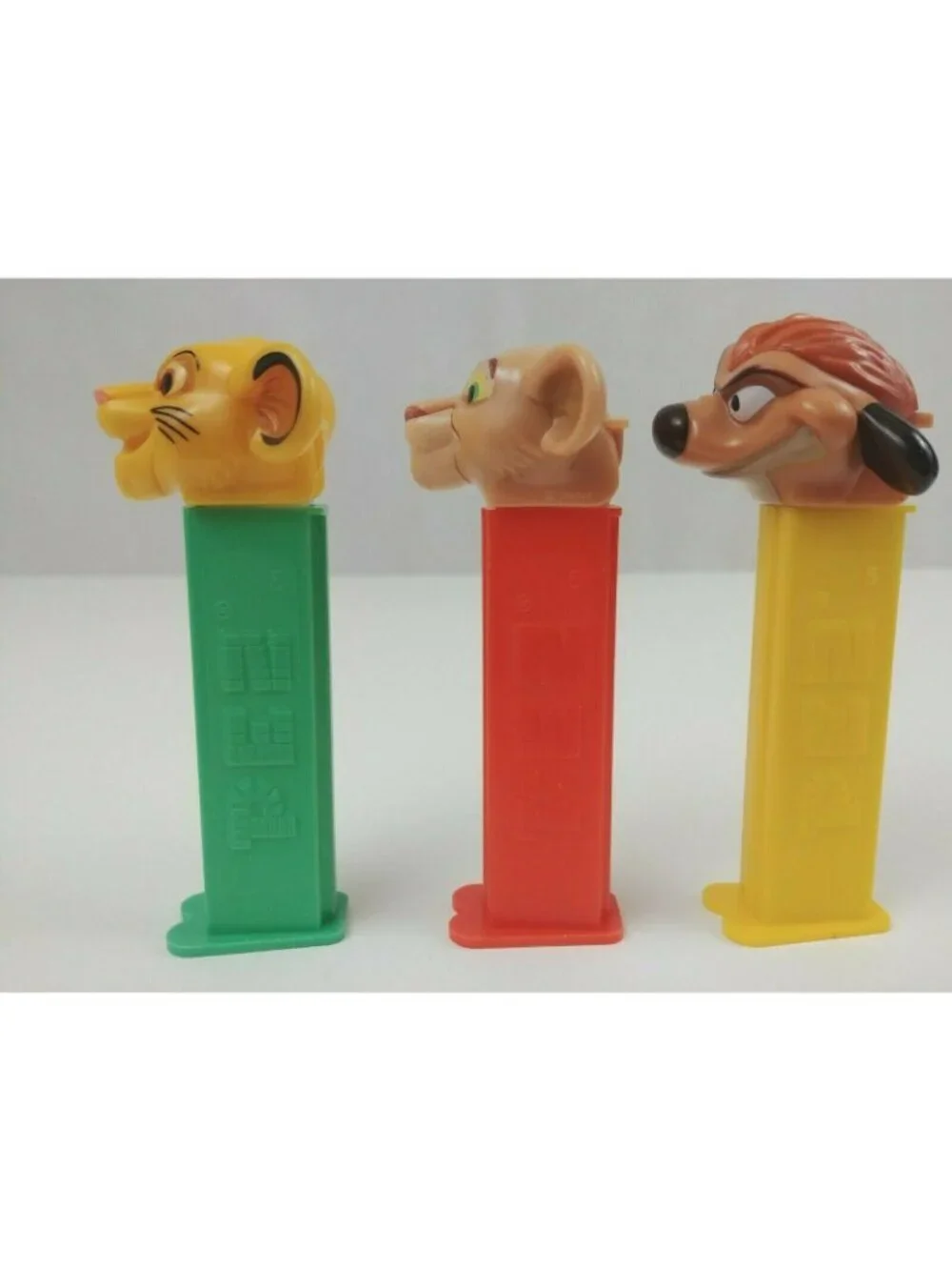 Vintage Lot of 3 Lion King Pez Dispensers Simba, Nala, & Timone